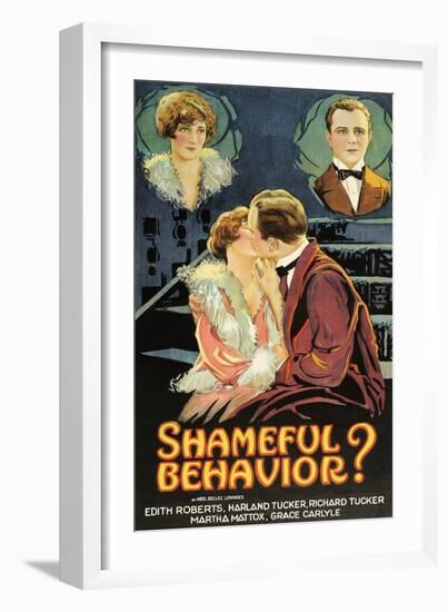 Shameful Behavior?-null-Framed Art Print