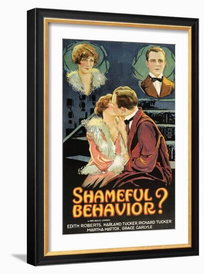 Shameful Behavior?-null-Framed Art Print