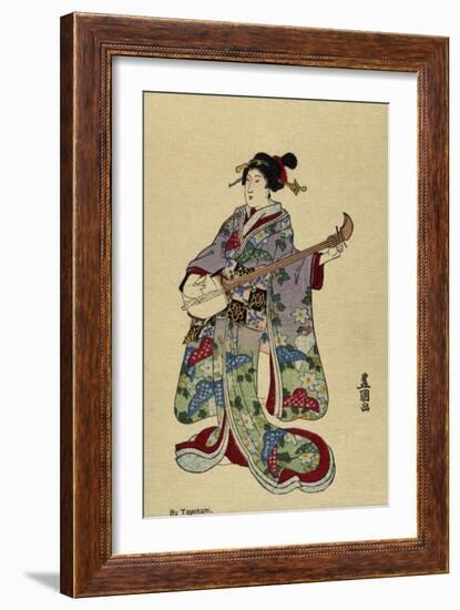 Shamisen-Utagawa Toyokuni-Framed Giclee Print