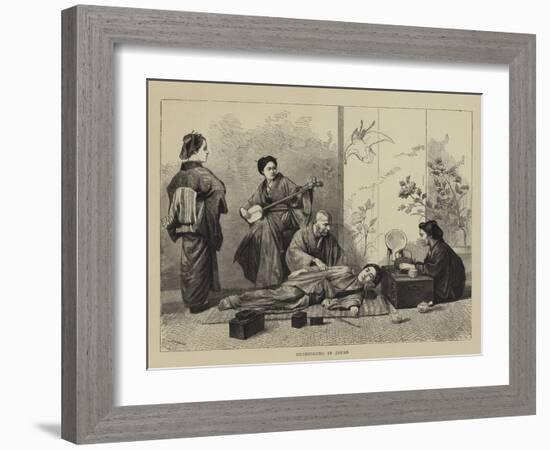 Shampooing in Japan-Godefroy Durand-Framed Giclee Print