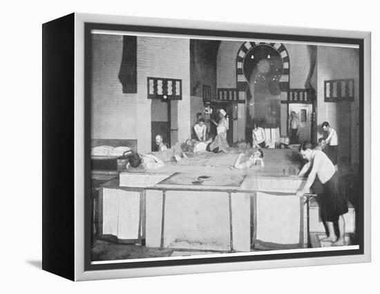 Shampooing room in a Turkish bath, 76 Jermyn Street, Piccadilly, London, c1903-Unknown-Framed Premier Image Canvas