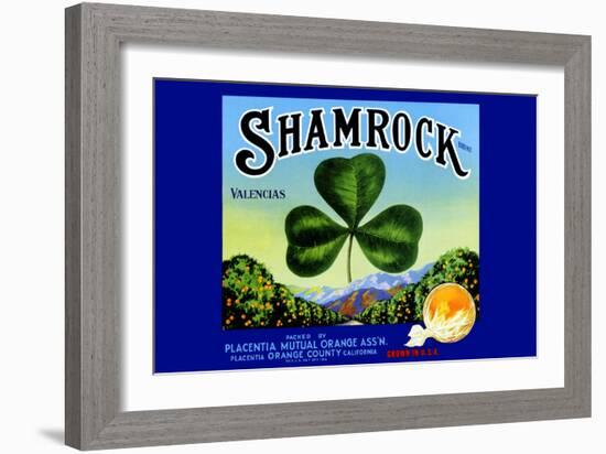 Shamrock Brand Valencias-null-Framed Art Print