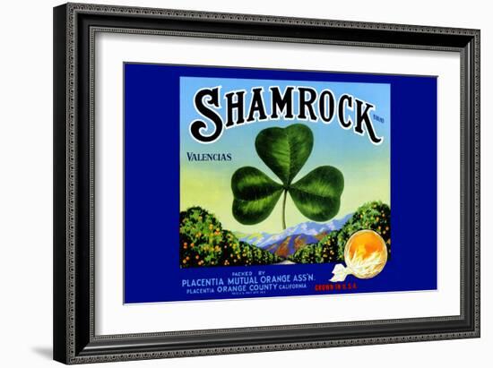 Shamrock Brand Valencias-null-Framed Art Print