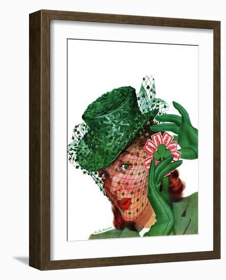 "Shamrock Chapeau," March 20, 1943-Charles Kaiser-Framed Giclee Print