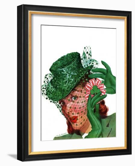 "Shamrock Chapeau," March 20, 1943-Charles Kaiser-Framed Giclee Print