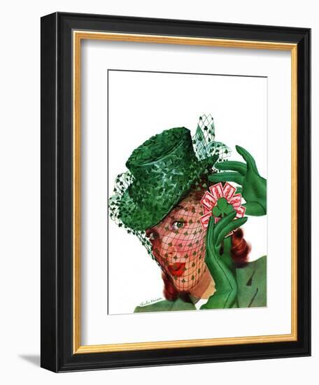 "Shamrock Chapeau," March 20, 1943-Charles Kaiser-Framed Giclee Print