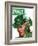 "Shamrock Chapeau," Saturday Evening Post Cover, March 20, 1943-Charles Kaiser-Framed Giclee Print