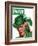 "Shamrock Chapeau," Saturday Evening Post Cover, March 20, 1943-Charles Kaiser-Framed Giclee Print