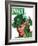 "Shamrock Chapeau," Saturday Evening Post Cover, March 20, 1943-Charles Kaiser-Framed Giclee Print