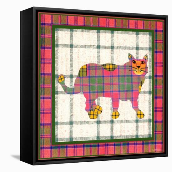 Shamrock Plaid Pattern-David Sheskin-Framed Premier Image Canvas