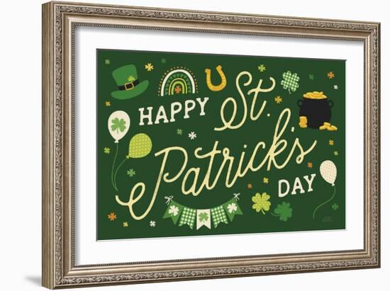 Shamrock Wishes I-Laura Marshall-Framed Art Print