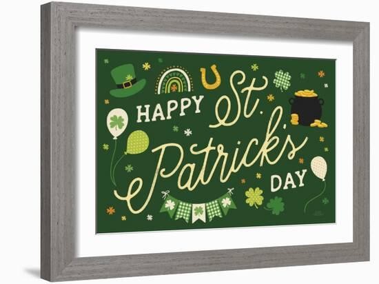 Shamrock Wishes I-Laura Marshall-Framed Art Print