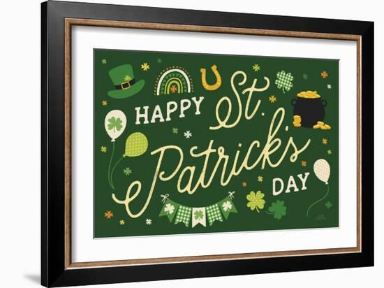 Shamrock Wishes I-Laura Marshall-Framed Art Print