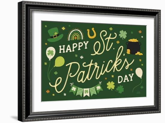 Shamrock Wishes I-Laura Marshall-Framed Art Print