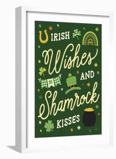 Shamrock Wishes II-Laura Marshall-Framed Art Print