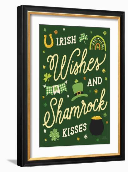 Shamrock Wishes II-Laura Marshall-Framed Art Print