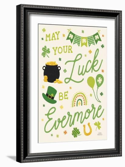 Shamrock Wishes III Light-Laura Marshall-Framed Art Print