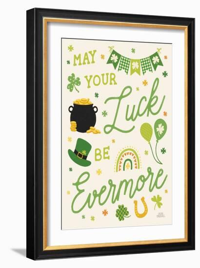 Shamrock Wishes III Light-Laura Marshall-Framed Art Print