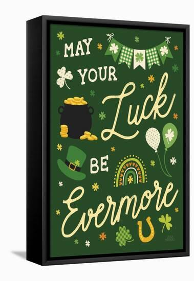 Shamrock Wishes III-Laura Marshall-Framed Stretched Canvas