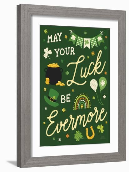 Shamrock Wishes III-Laura Marshall-Framed Art Print