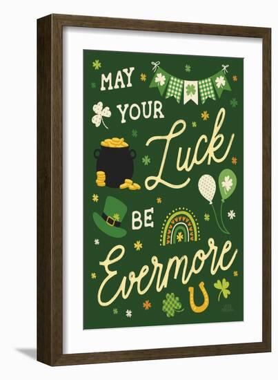 Shamrock Wishes III-Laura Marshall-Framed Art Print