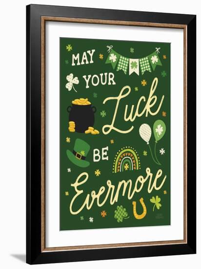 Shamrock Wishes III-Laura Marshall-Framed Art Print