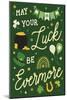 Shamrock Wishes III-Laura Marshall-Mounted Art Print