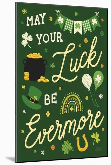 Shamrock Wishes III-Laura Marshall-Mounted Art Print