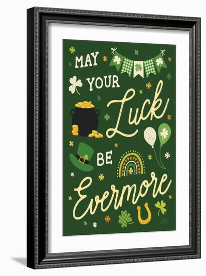 Shamrock Wishes III-Laura Marshall-Framed Art Print