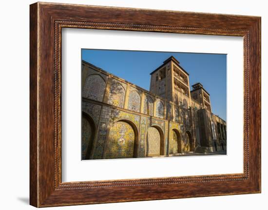 Shams-al Emarat Towers (Edifice of the Sun), Golestan Palace, UNESCO World Heritage Site, Tehran, I-James Strachan-Framed Photographic Print