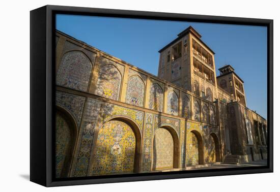 Shams-al Emarat Towers (Edifice of the Sun), Golestan Palace, UNESCO World Heritage Site, Tehran, I-James Strachan-Framed Premier Image Canvas