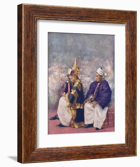 'Shan Chiefs watching the Durbar', 1903-Mortimer L Menpes-Framed Giclee Print