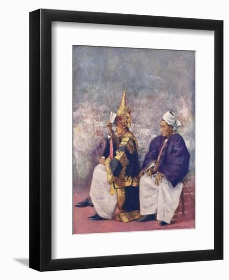 'Shan Chiefs watching the Durbar', 1903-Mortimer L Menpes-Framed Giclee Print