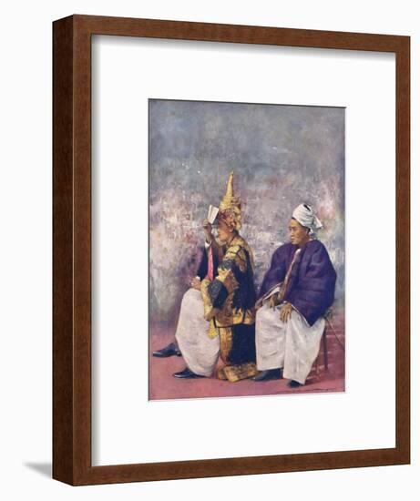 'Shan Chiefs watching the Durbar', 1903-Mortimer L Menpes-Framed Giclee Print