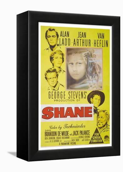 Shane, 1953, Directed by George Stevens-null-Framed Premier Image Canvas