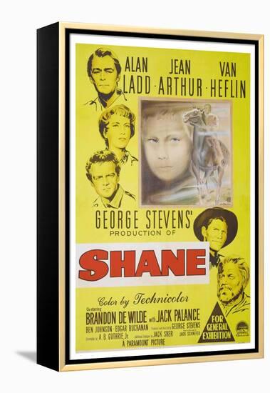 Shane, 1953, Directed by George Stevens-null-Framed Premier Image Canvas