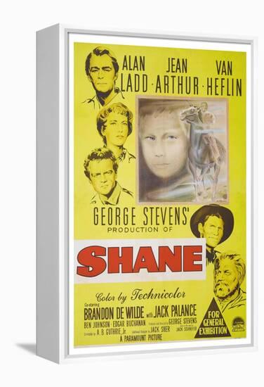 Shane, 1953, Directed by George Stevens-null-Framed Premier Image Canvas