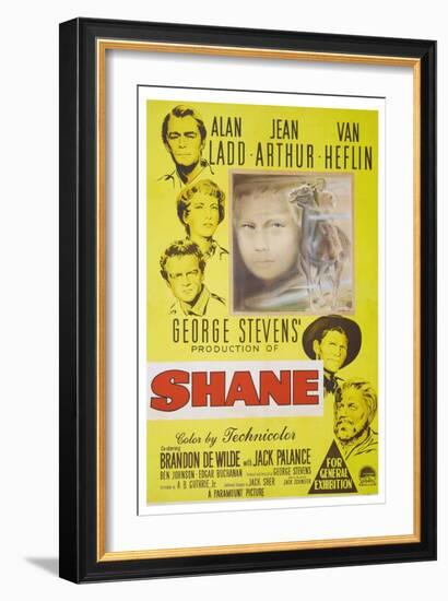 Shane, 1953, Directed by George Stevens-null-Framed Giclee Print