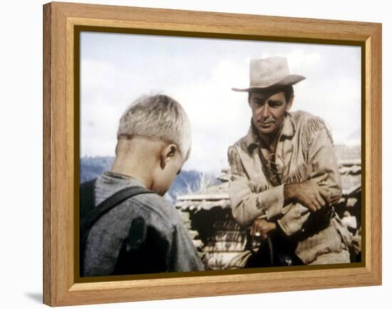 Shane, Brandon De Wilde, Alan Ladd, 1953-null-Framed Stretched Canvas