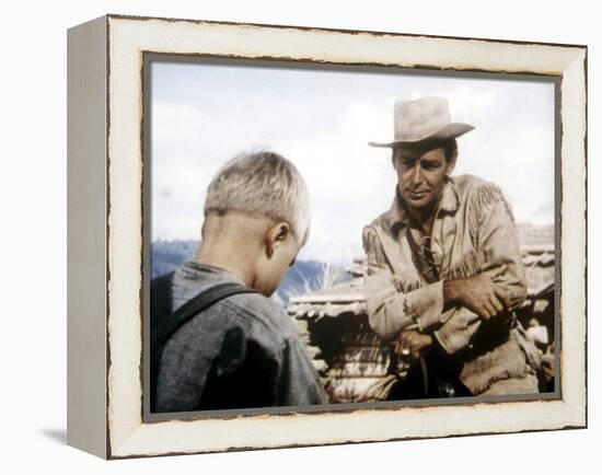 Shane, Brandon De Wilde, Alan Ladd, 1953-null-Framed Stretched Canvas