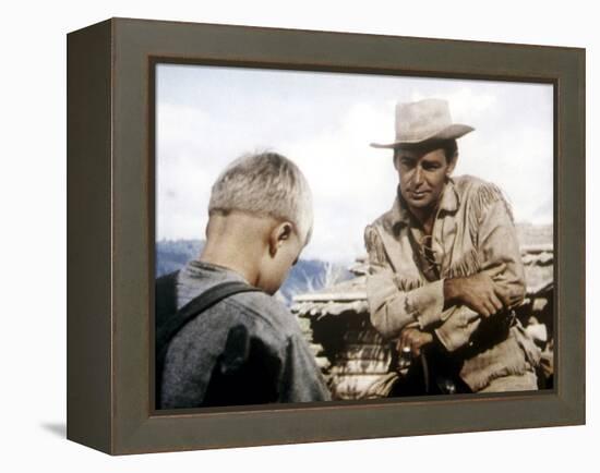 Shane, Brandon De Wilde, Alan Ladd, 1953-null-Framed Stretched Canvas