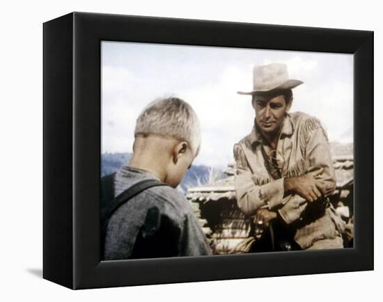 Shane, Brandon De Wilde, Alan Ladd, 1953-null-Framed Stretched Canvas