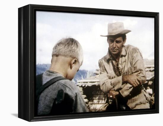 Shane, Brandon De Wilde, Alan Ladd, 1953-null-Framed Stretched Canvas