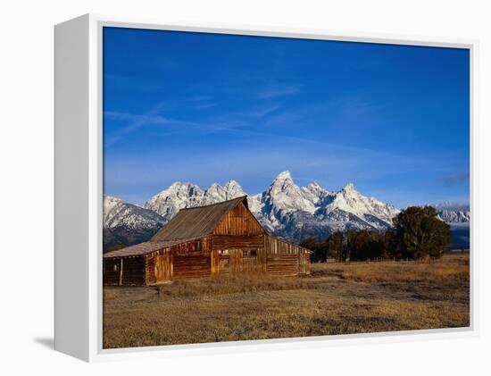 Shanes Barn, Grand Teton National Park, WY-Elizabeth DeLaney-Framed Premier Image Canvas