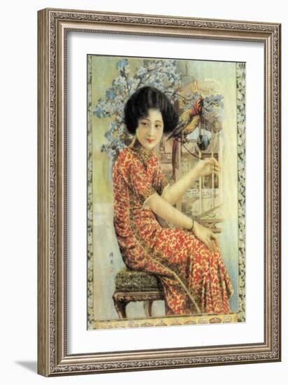 Shanghai Advertising Poster, C1930s-null-Framed Giclee Print