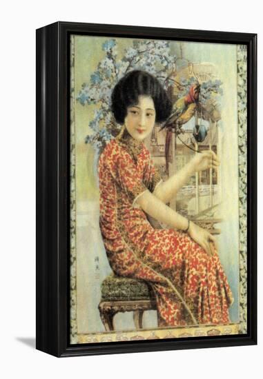 Shanghai Advertising Poster, C1930s-null-Framed Premier Image Canvas