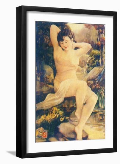 Shanghai Advertising Poster, C1930s-null-Framed Giclee Print