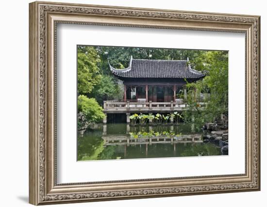 Shanghai, China Yu Garden and Oriental Styled Buildings-Darrell Gulin-Framed Photographic Print