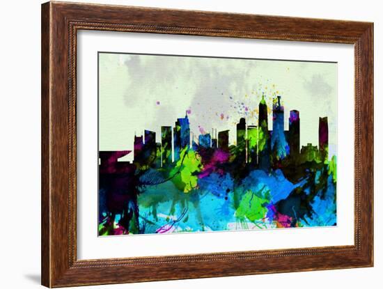 Shanghai City Skyline-NaxArt-Framed Art Print