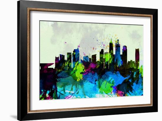 Shanghai City Skyline-NaxArt-Framed Art Print